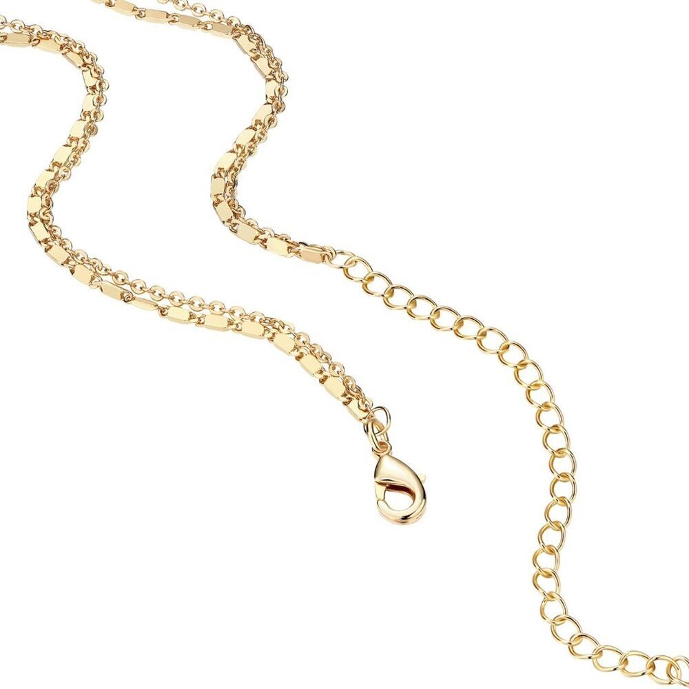 Brand New Gold Plated Layering Necklace - Lightning Style - Picture 3 of 5